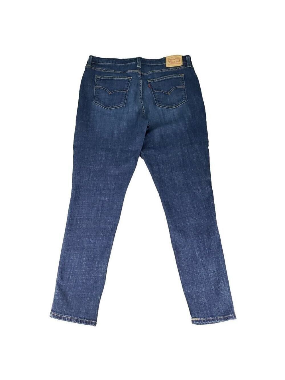 Levi’s Women’s 721 High Rise Skinny Jeans Size 33 Dark Wash Stretch Denim - Picture 5 of 9